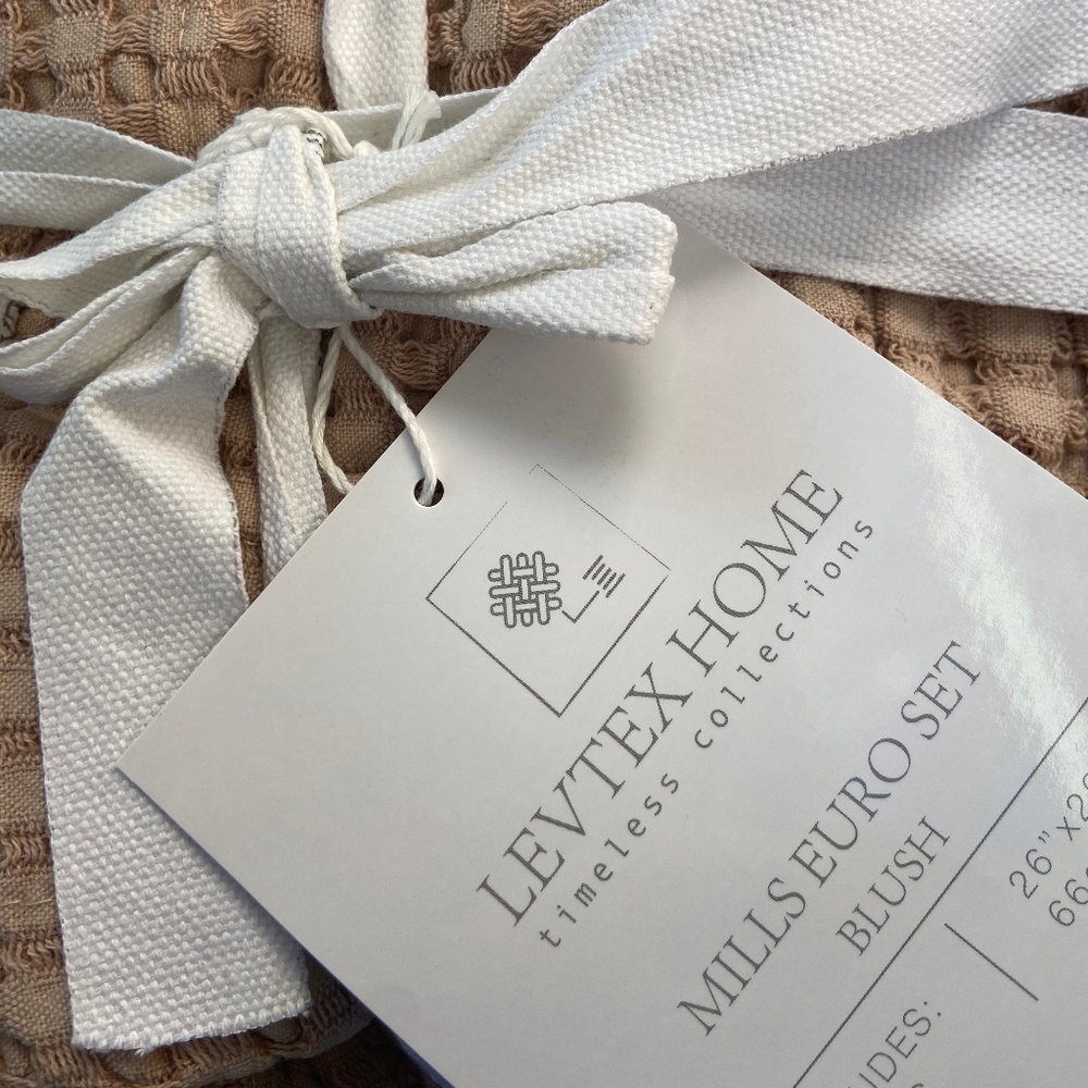 Levtex home timeless collections euro shams blush